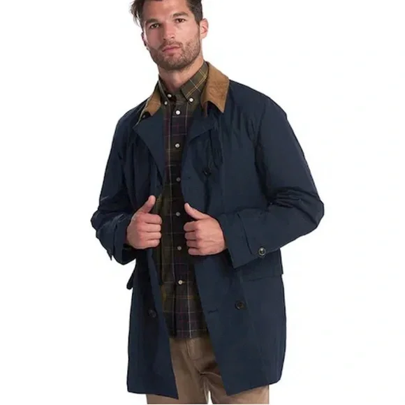 BARBOUR® HAYDON WAX JACKET in Navy size Small